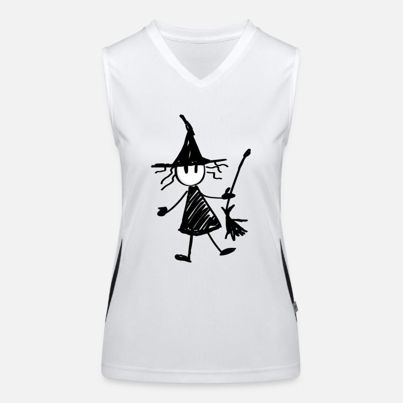 Stylized witch Women's Functional Contrast Tank Top