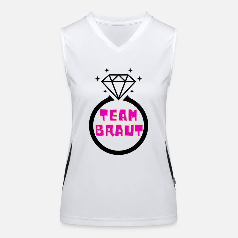 Braut Bride Funktionelles Kontrast-Tank Top für Frauen
