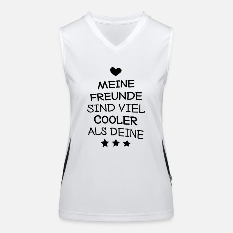 Meine Freunde Funktionelles Kontrast-Tank Top für Frauen