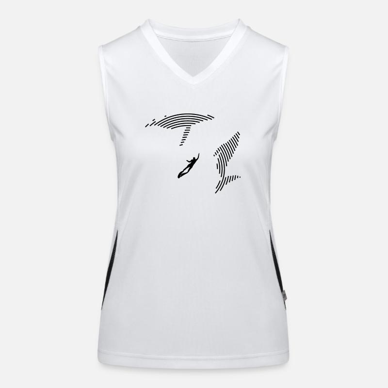 Plonger avec les baleines Débardeur respirant contrasté Femme