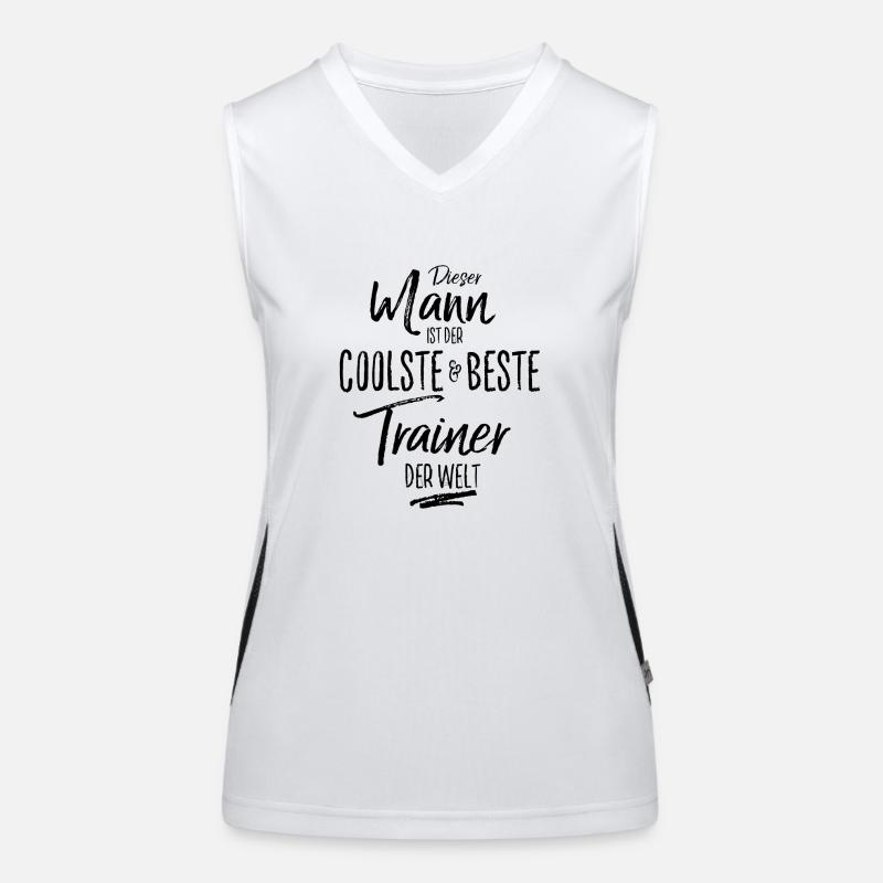 Trainer der Beste (s) Funktionelles Kontrast-Tank Top für Frauen