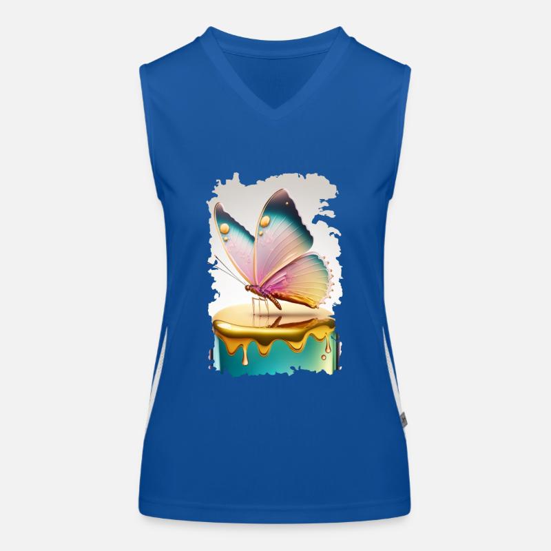 Melting butterfly Women's Functional Contrast Tank Top