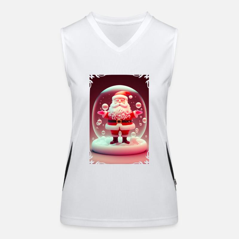 Weihnachtsmann-Gelee Funktionelles Kontrast-Tank Top für Frauen