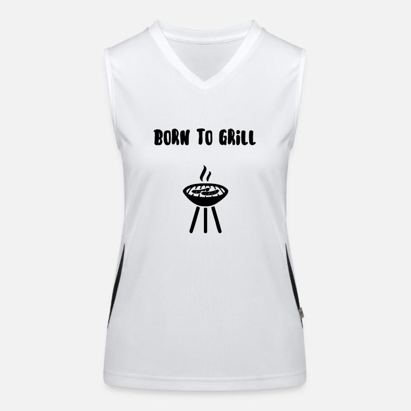 Born to grill Women's Functional Contrast Tank Top