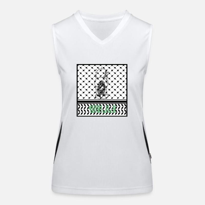 Palästina 1 Funktionelles Kontrast-Tank Top für Frauen
