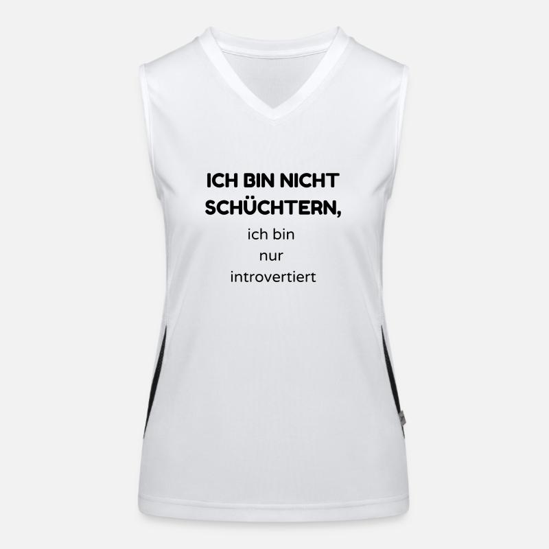 schüchtern2 Funktionelles Kontrast-Tank Top für Frauen