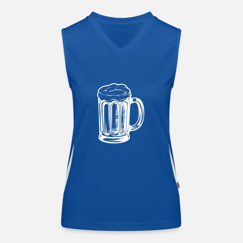 Chope de bière Beer Débardeur respirant contrasté Femme