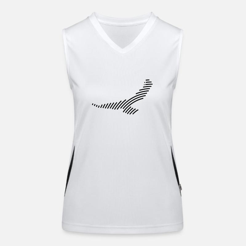 Silhouette d’un aigle Débardeur respirant contrasté Femme