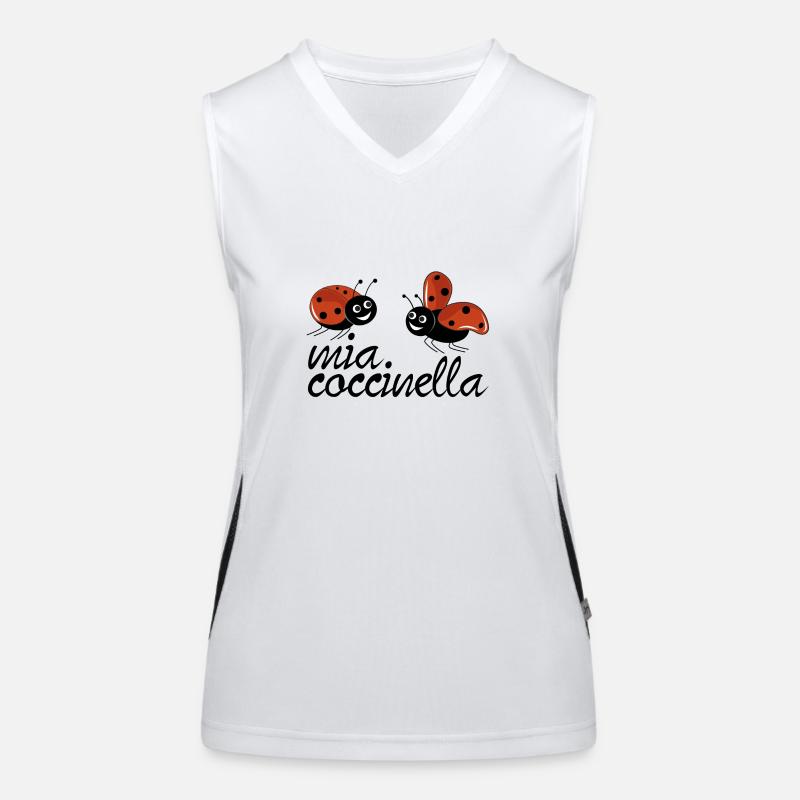 Ladybirds with my ladybug text Women's Functional Contrast Tank Top