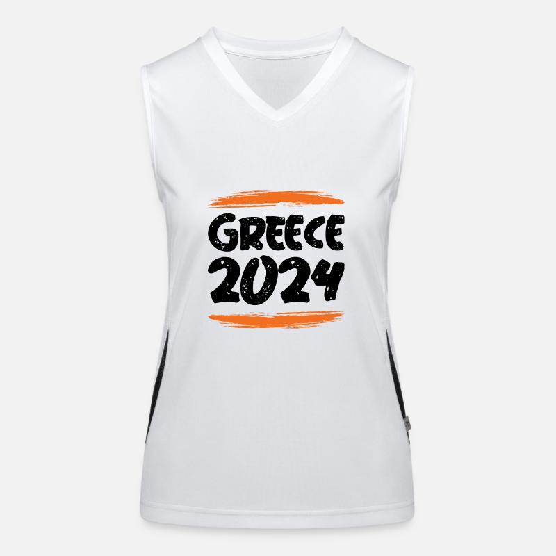 Greece 2024 Funktionelles Kontrast-Tank Top für Frauen