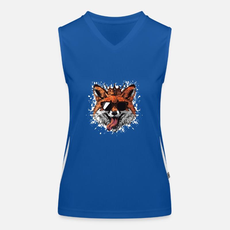 Fuchs Comic Funktionelles Kontrast-Tank Top für Frauen
