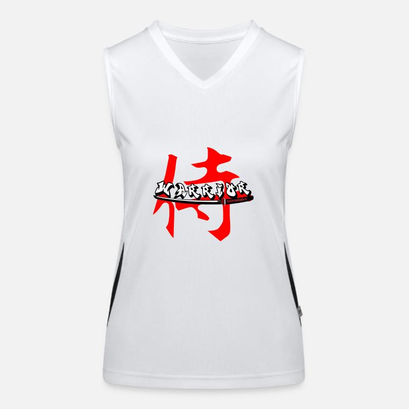 Krieger-Graffiti Funktionelles Kontrast-Tank Top für Frauen