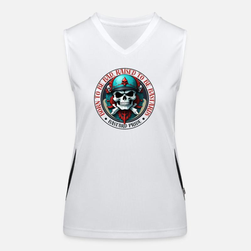 Born to be Bad, Raised to be Bastards Funktionelles Kontrast-Tank Top für Frauen