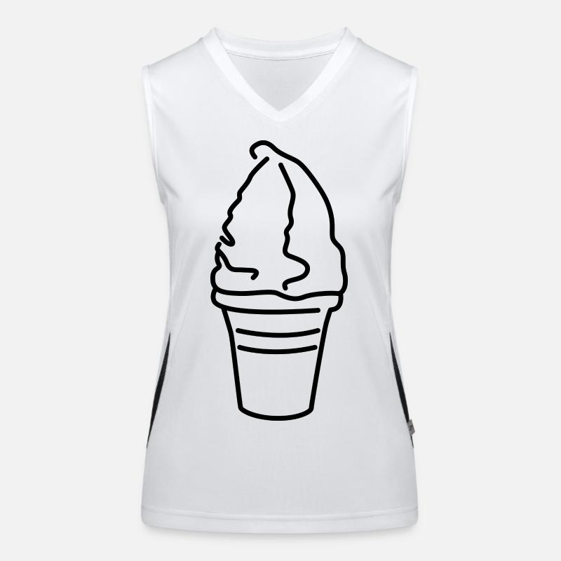 Glace Débardeur respirant contrasté Femme