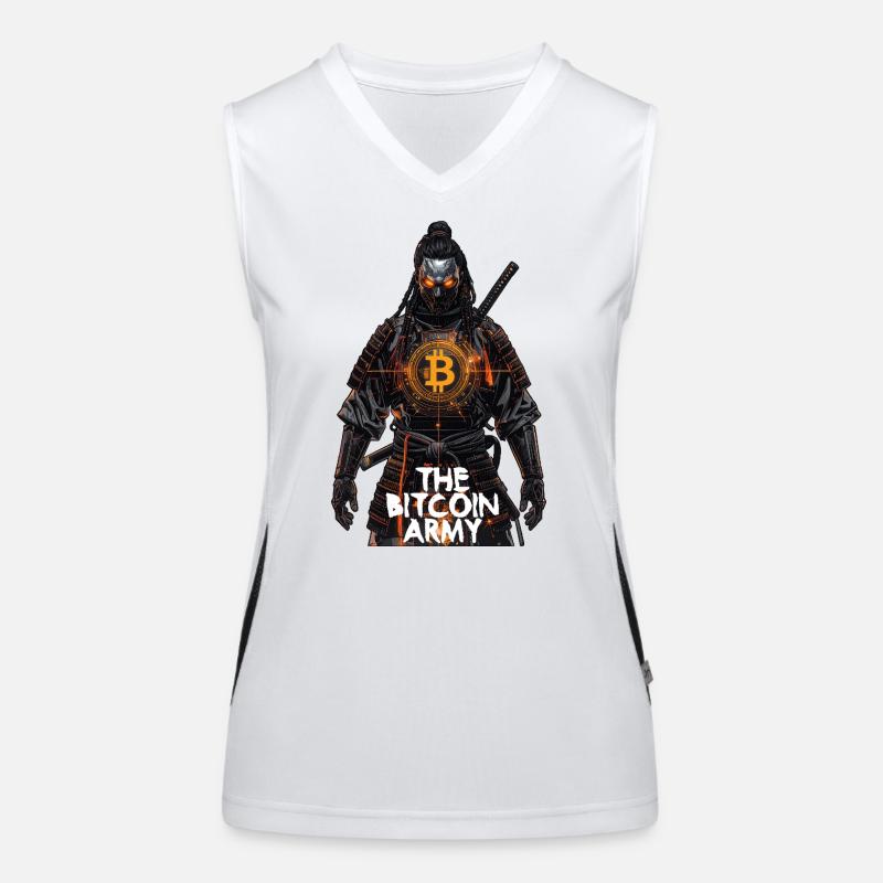 Bitcoin Bazooka – Die Bitcoin-Armee – Samurai 01 Funktionelles Kontrast-Tank Top für Frauen