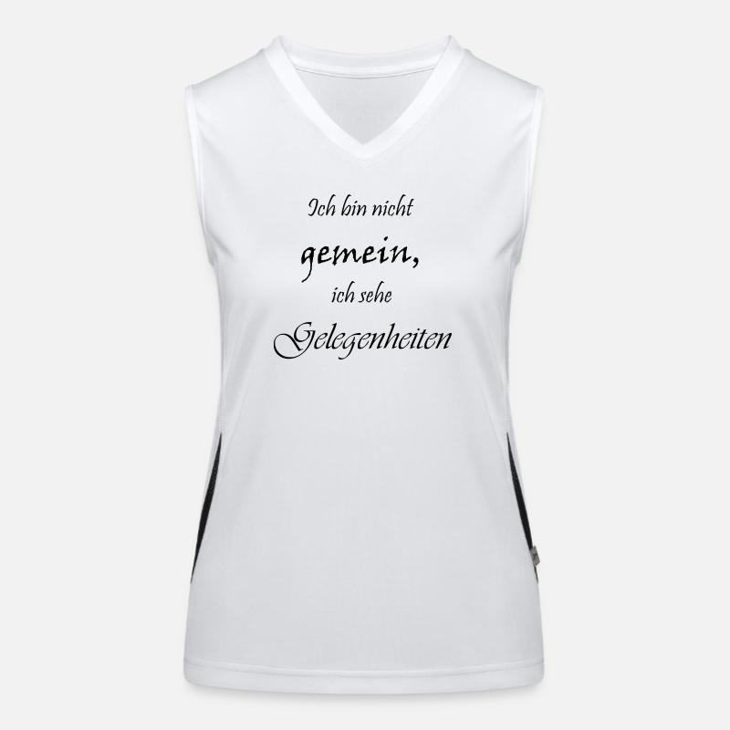 Ich bin nicht gemein Funktionelles Kontrast-Tank Top für Frauen