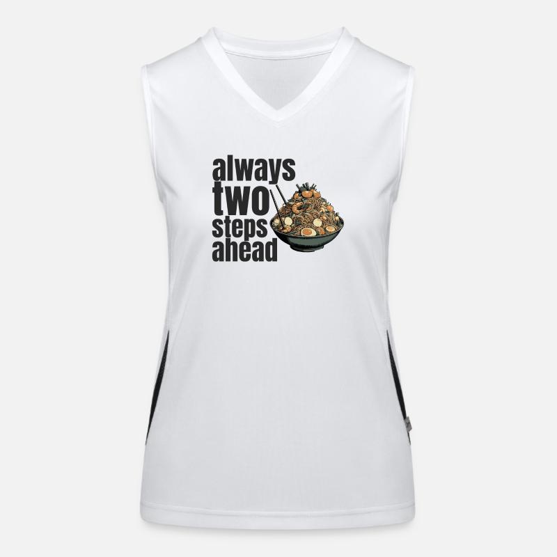 always two steps ahead Funktionelles Kontrast-Tank Top für Frauen