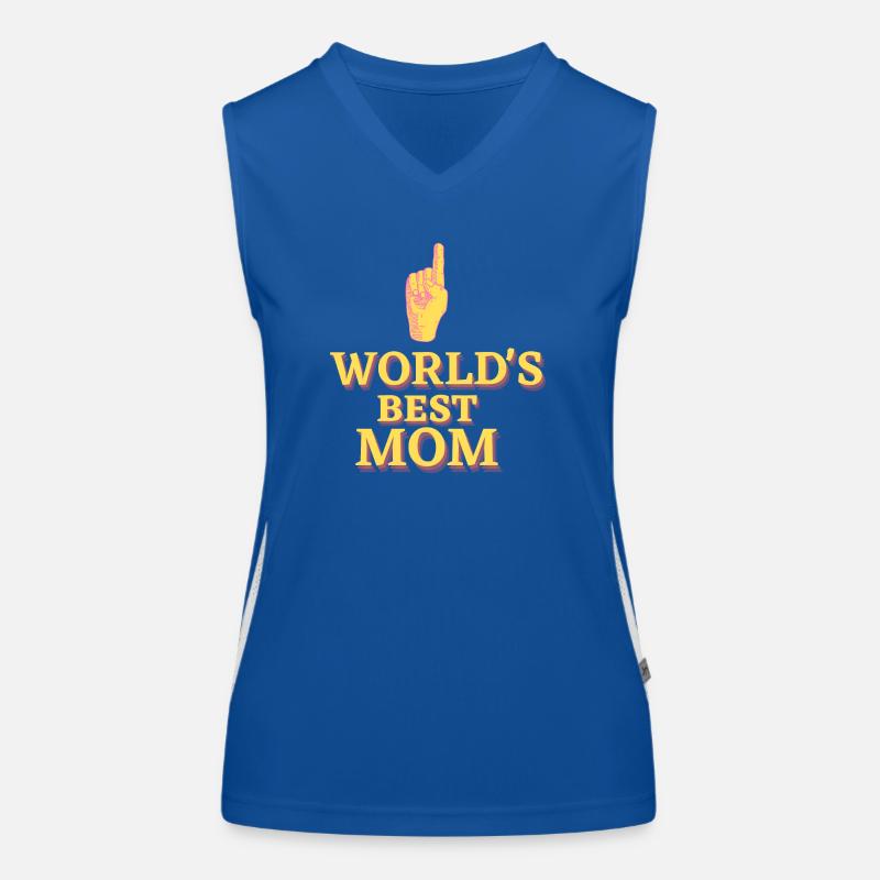 DIE BESTE MUTTER DER WELT Funktionelles Kontrast-Tank Top für Frauen