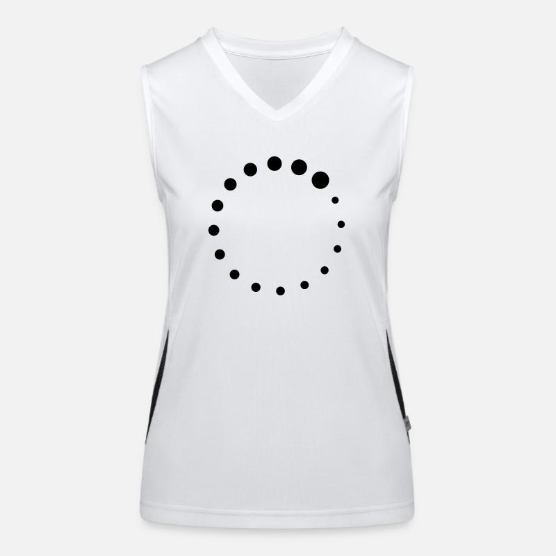 Loading Circle Funktionelles Kontrast-Tank Top für Frauen