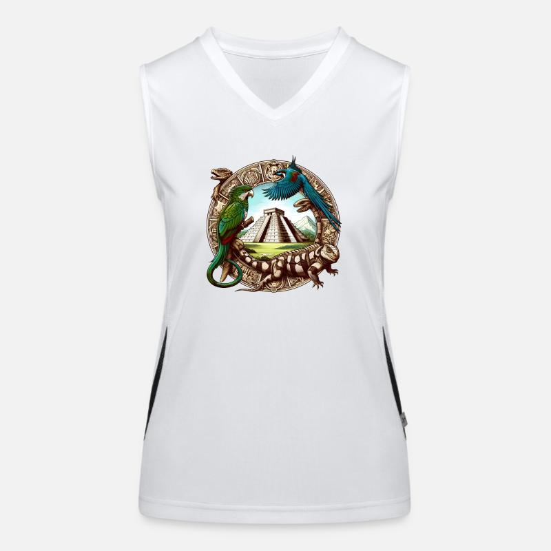 Wunder der Maya Funktionelles Kontrast-Tank Top für Frauen