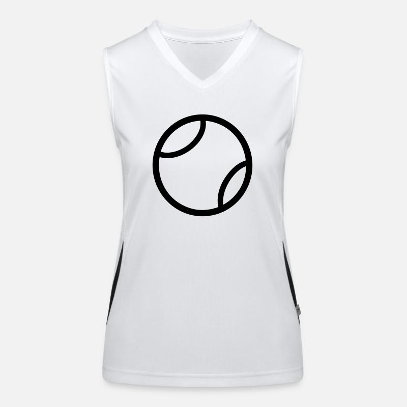 Tennis ball Women's Functional Contrast Tank Top