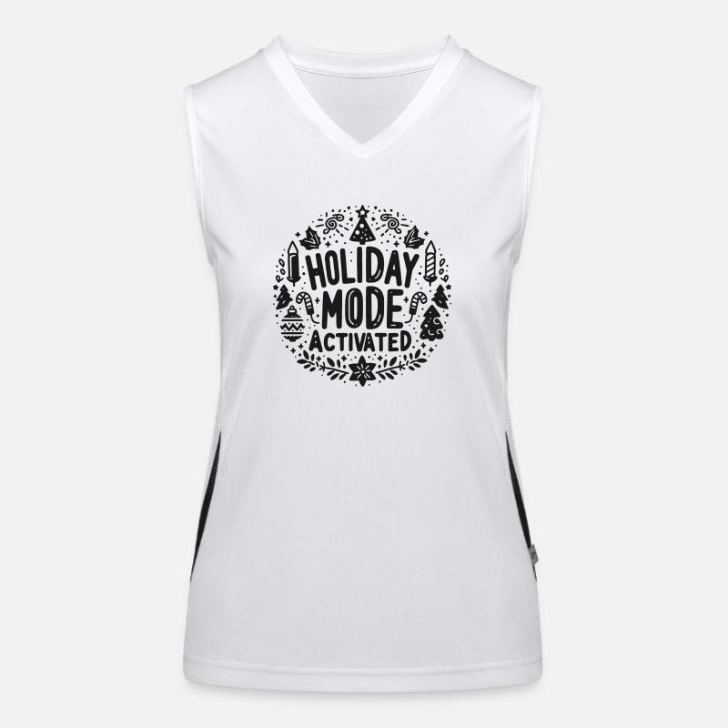 Mode vacances activé Débardeur respirant contrasté Femme