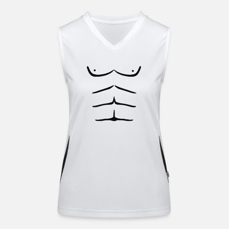 sixpack Débardeur respirant contrasté Femme