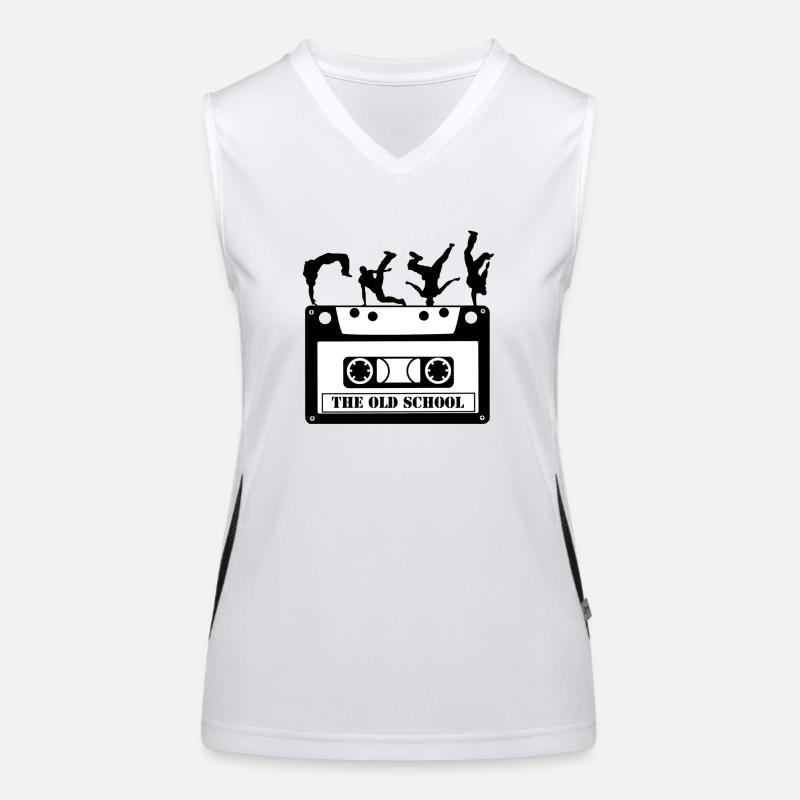 old school Funktionelles Kontrast-Tank Top für Frauen