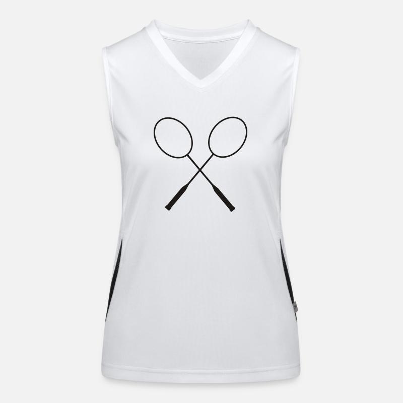 badminton racket Women's Functional Contrast Tank Top