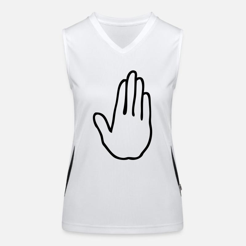 Hand Anschlag 2105 Funktionelles Kontrast-Tank Top für Frauen