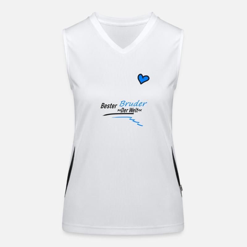 Bester Bruder Funktionelles Kontrast-Tank Top für Frauen