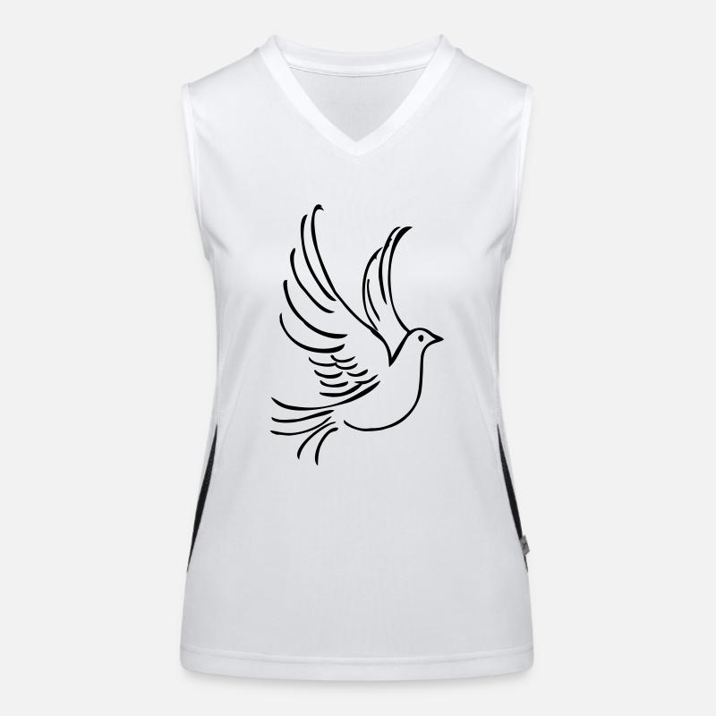 taube Funktionelles Kontrast-Tank Top für Frauen
