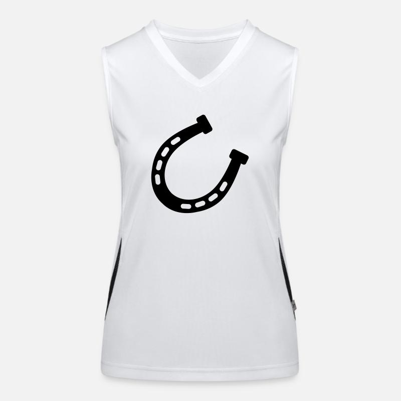 pferde_hufe__f1 Funktionelles Kontrast-Tank Top für Frauen