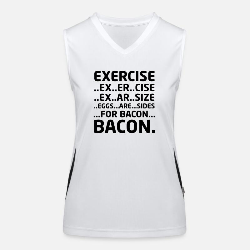 Bacon Logical Deduction Funktionelles Kontrast-Tank Top für Frauen