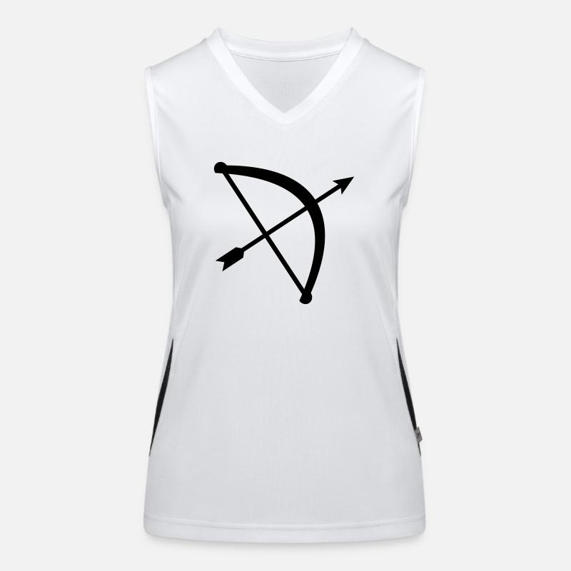 Pfeil Bogen Funktionelles Kontrast-Tank Top für Frauen
