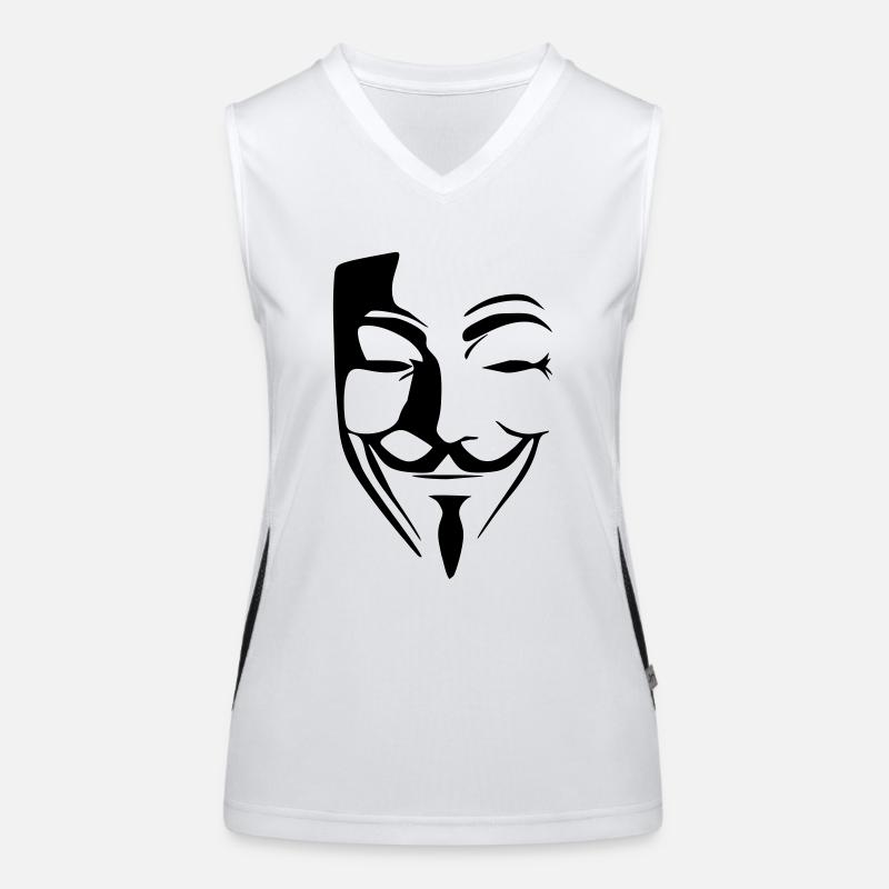 anónimo anonymous Funktionelles Kontrast-Tank Top für Frauen