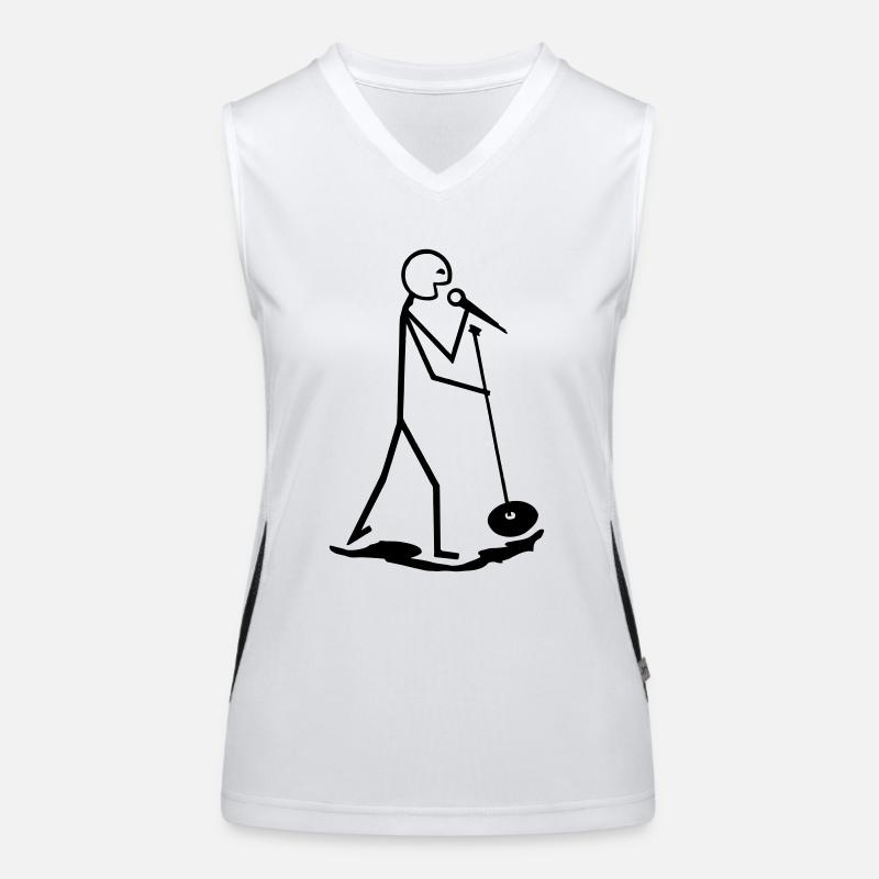 Sänger Funktionelles Kontrast-Tank Top für Frauen