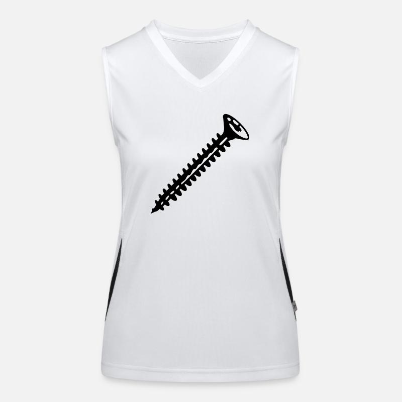 Schraube Funktionelles Kontrast-Tank Top für Frauen
