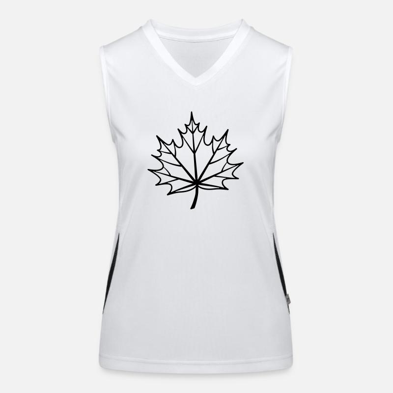 blatt Funktionelles Kontrast-Tank Top für Frauen