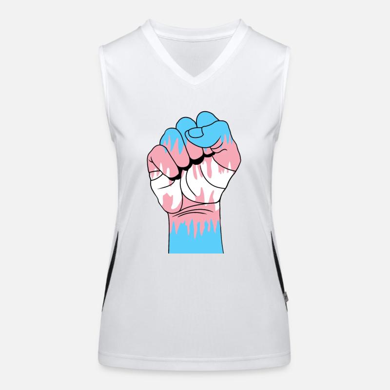 Trans Faust Funktionelles Kontrast-Tank Top für Frauen