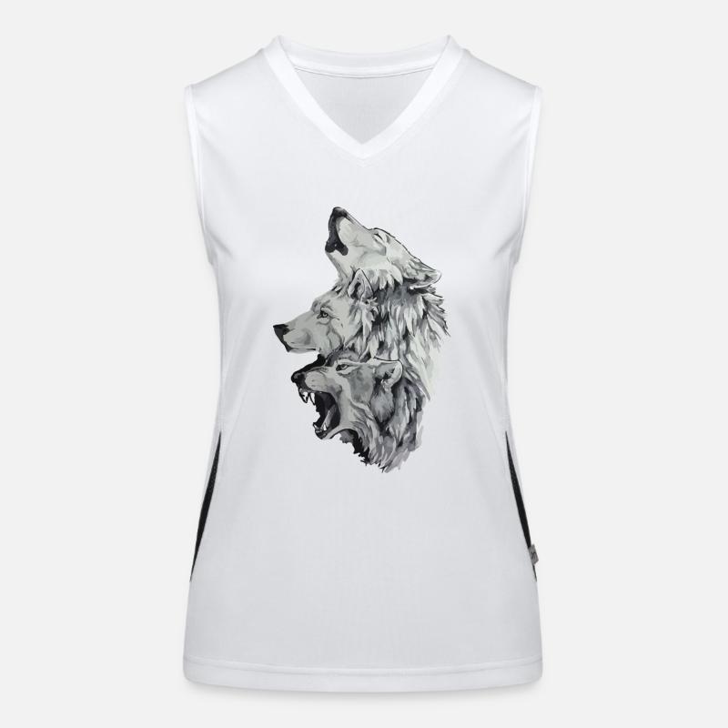 Three wolves Women's Functional Contrast Tank Top