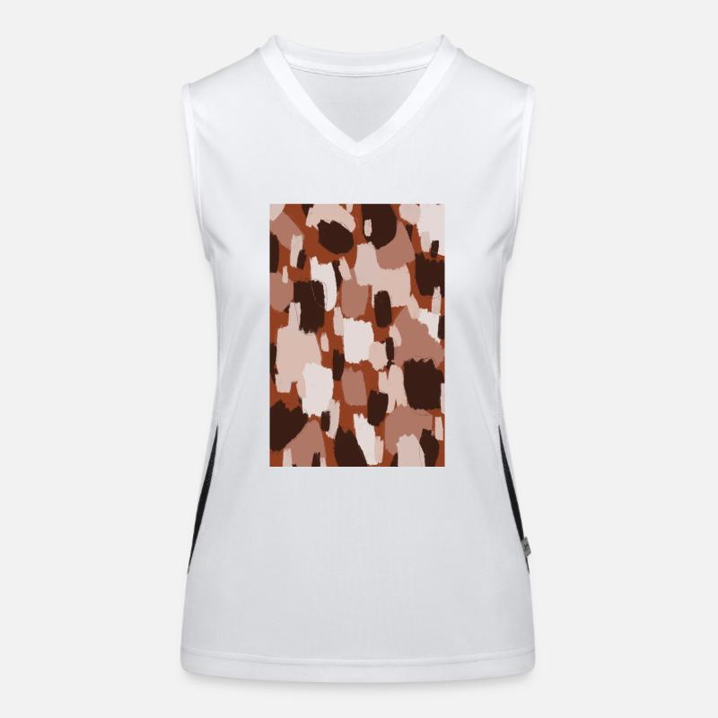 Thick Pastel Strokes Pattern Funktionelles Kontrast-Tank Top für Frauen