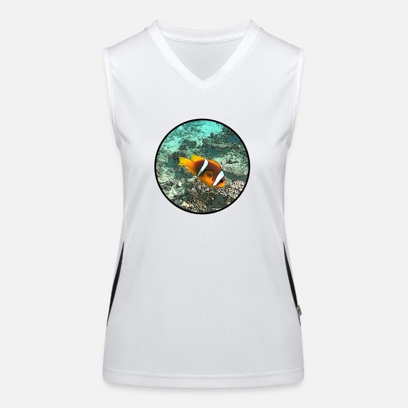 Clownfische Funktionelles Kontrast-Tank Top für Frauen