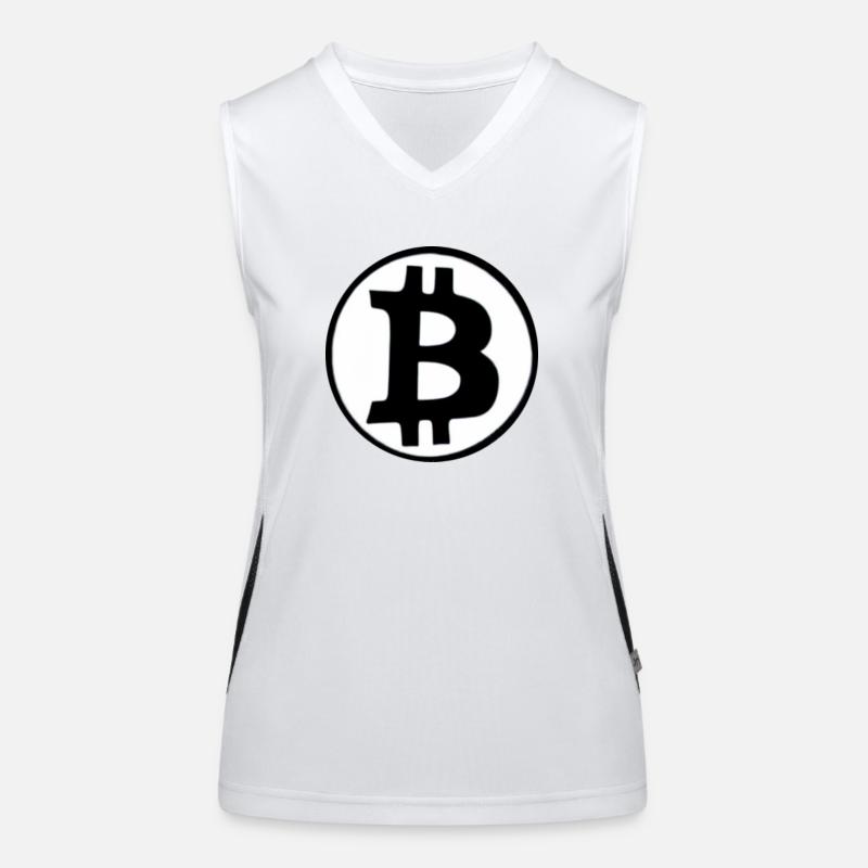Bitcoin Krypto Währung neu virtuellen Lebens 3 Funktionelles Kontrast-Tank Top für Frauen