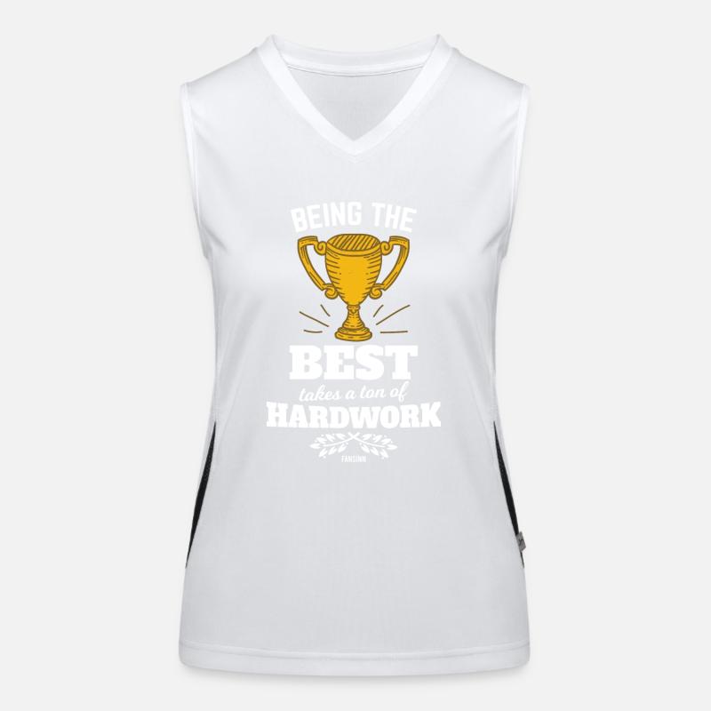 Succès du vainqueur de la Hard Work Cup Débardeur respirant contrasté Femme