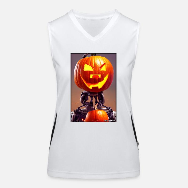 Robots Halloween Future Technology Science Débardeur respirant contrasté Femme