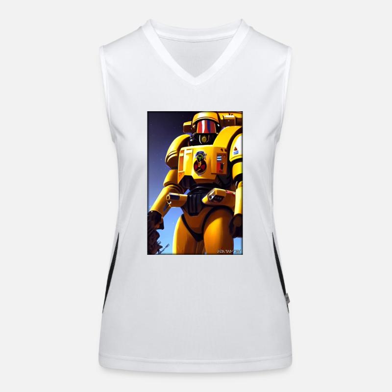 Kampfbot Robot Super Soldat Machine Guerrier Débardeur respirant contrasté Femme
