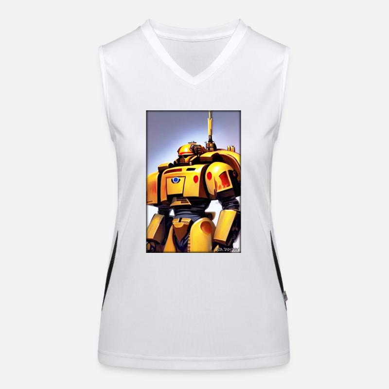 Kampfbot Robot Super Soldat Machine Guerrier Débardeur respirant contrasté Femme