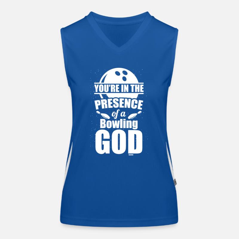 bester Bowler Geschenkidee Funktionelles Kontrast-Tank Top für Frauen