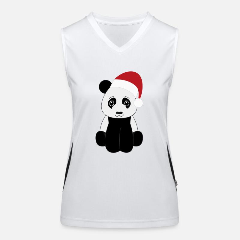 Panda Noël Funktionelles Kontrast-Tank Top für Frauen